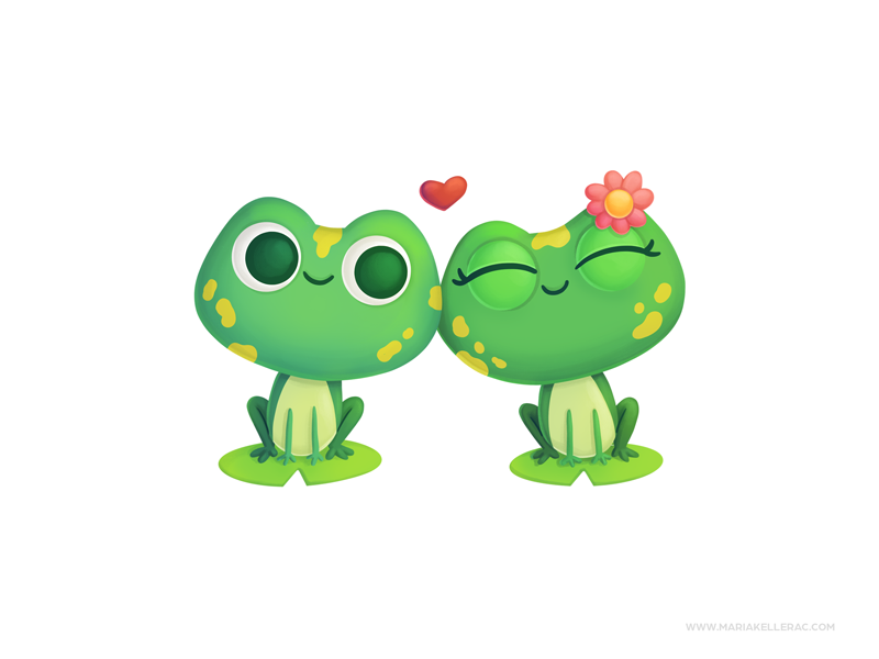 Foul Frog Couple Template