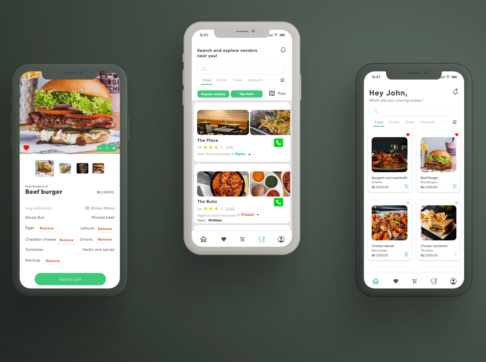 Food delivery app by Seyanu Ademuwa on Dribbble