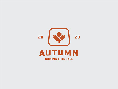 Autumn is coming branding clean design icon industrial logo minimal sign symbol vector