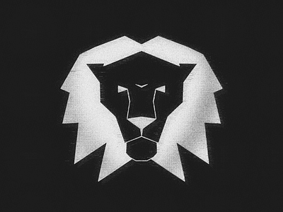 Lion symbol branding clean dark design glitch head icon ipadart lines lion logo minimal negative space noise procreate procreate5x sign symbol symmetry tattoo