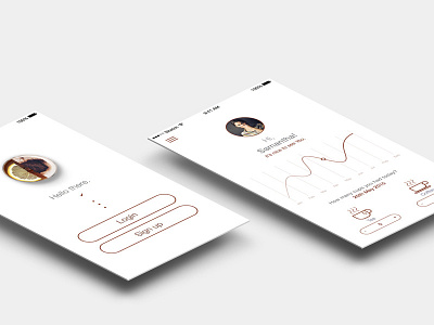 Coffe/Tea counter iOS App app coffee counter ios sketch 3 tea
