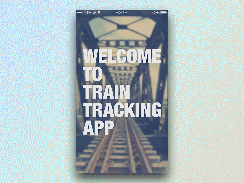 Train tracking app animation animation app gif graph ios sketch 3 tracking train