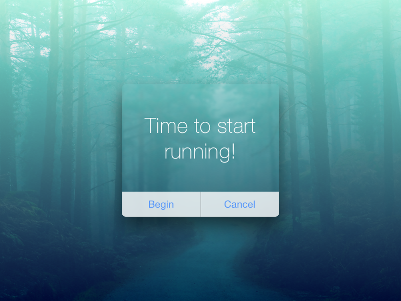 Running Notification by Piotr Oleksy on Dribbble
