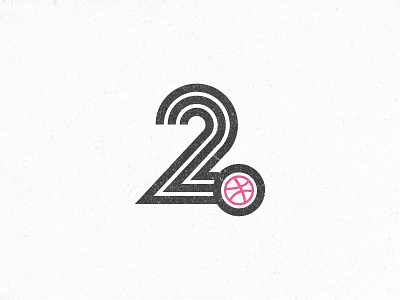 Two Dribbble invites ball circle design dribbble electric giveaway invitation invite logo two