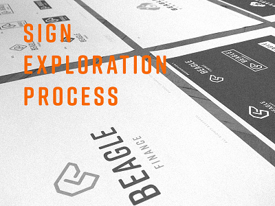 Beagle Finance Logo Exploration (Round 1) beagle exploration finance grid icon identity logo minimal rounds sign