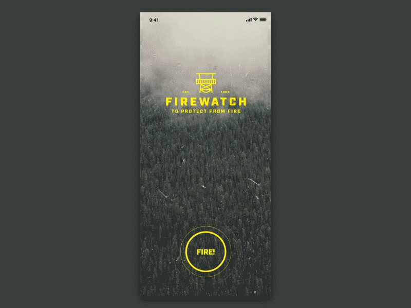 Firewatch App Concept - motion