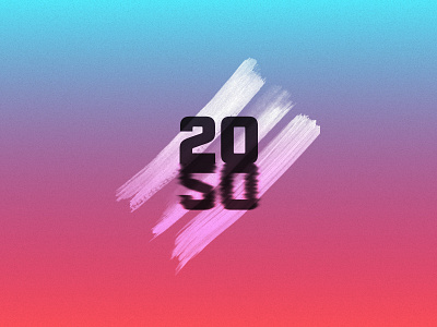 Happy New Year 2020! affinitydesigner clean figmadesign gradient icon illustration liquid noise procreate sign symbol typography ui vector