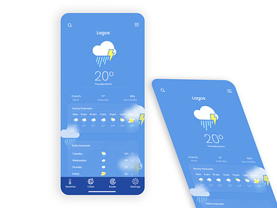 Mobile weather app