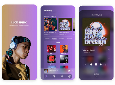 Music app concept app design mobile app music music app ui uiux