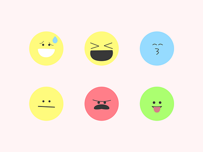 Silly Emoji Faces - Sticker Pack design faces flat ios pack silly simple smiley sticker stickerpack