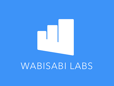 Wabisabi Labs - Logo Design blue brand branding business company design logo minimal simple startup tech w