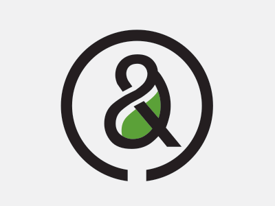 Logo ampersand logo design minimal modern