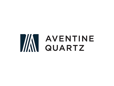 Aventine Quartz Logo blue branding dark logo logo mark logo type roman sans serif