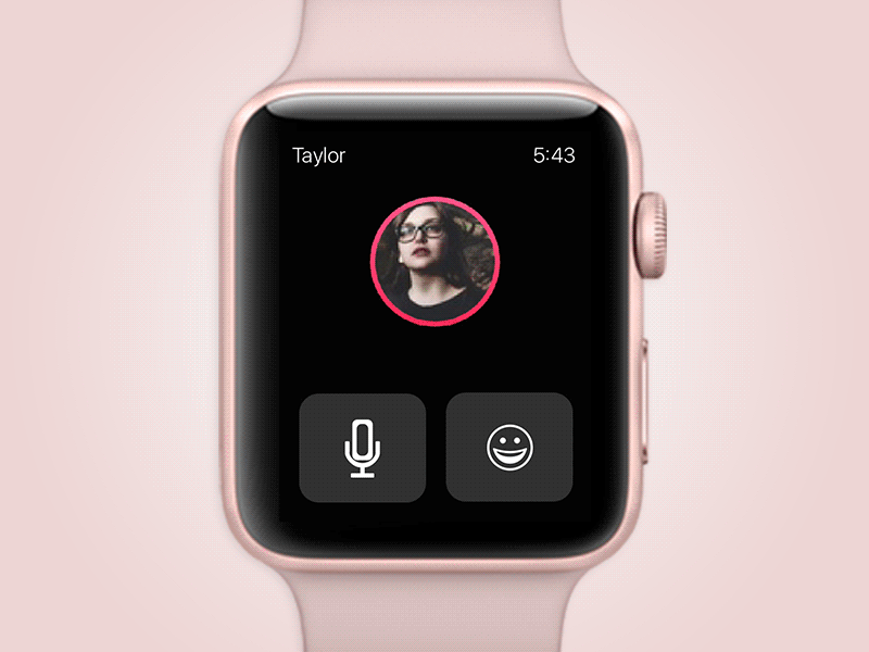 Daily UI #013 013 apple watch chat daily ui dailyui dailyui013 messaging principle sketch ui ux watch