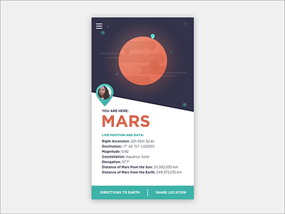 30 Minute Design Challenge (and Daily UI #020) - Mars