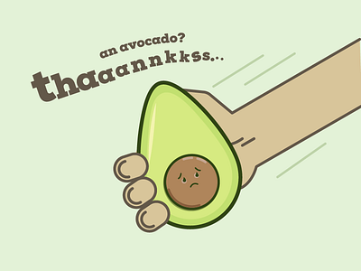 30 Minute Challenge - Avocado 30 minute challenge 30minutechallenge avocado avocado kid flat hand illustration outline thanks