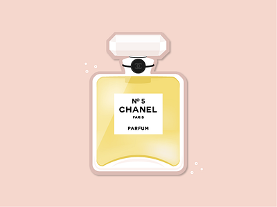 Chanel chanel france french illustration no5 number five parfum paris perfume sticker