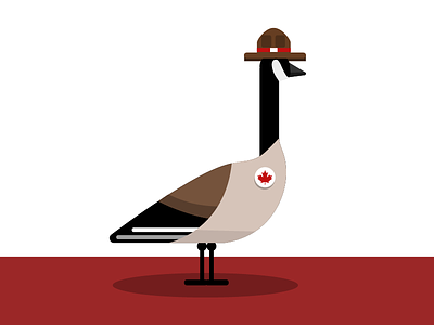 Canadian Goose canada canadian goose flat goose maple leaf mountie playoff