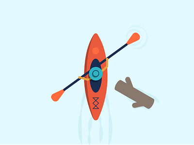30 Minute Challenge - K for Kayak 30 minute challenge 30minutechallenge illustration k kayak river