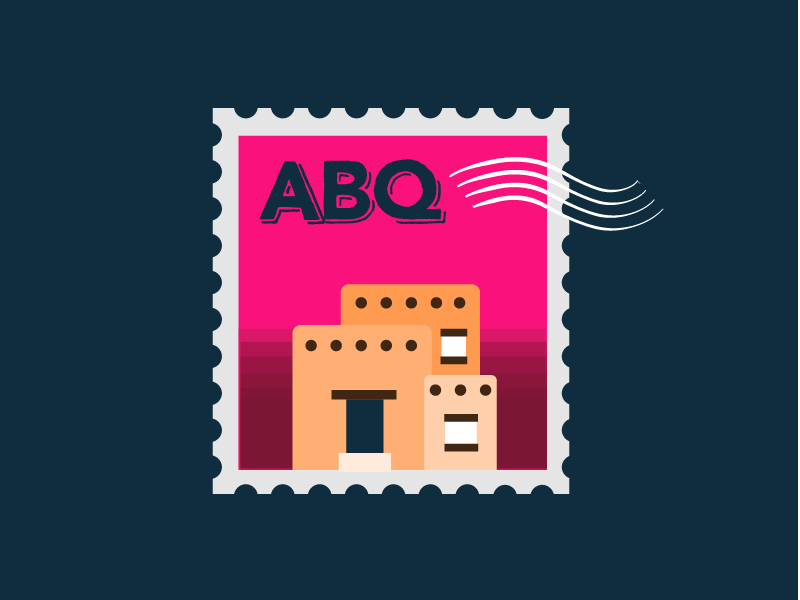 30 Minute Challenge - Fave/Cool City home adobe pueblo postage new mexico abq albuquerque stamp 30 minute challenge 30minutechallenge
