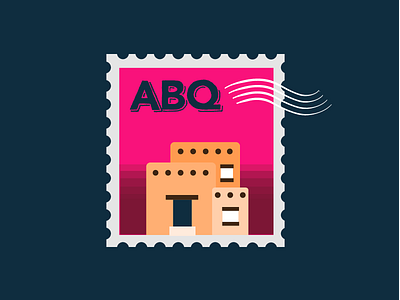 30 Minute Challenge - Fave/Cool City 30 minute challenge 30minutechallenge abq adobe albuquerque home new mexico postage pueblo stamp