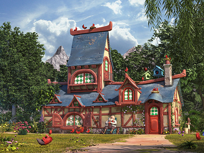 The bird house 3D version