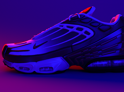 Nike air max plus 3d illustration maya modeling nike nike air nike air max nike running nike shoes render shoe