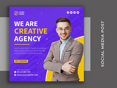 We Are Creative Agency Social Media Template agency