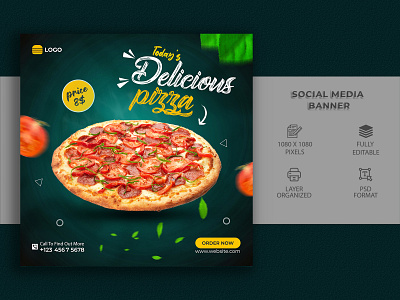 Social Media Food Template Banner Design