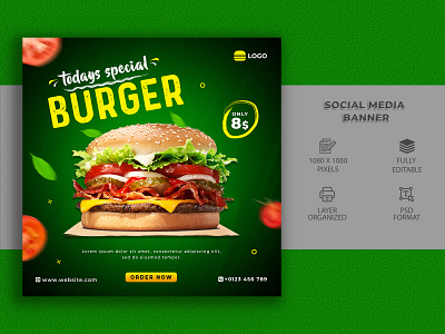 Social Media Food Template Banner Design