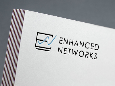 Enhanced Networks Logo branding design icon logo typography