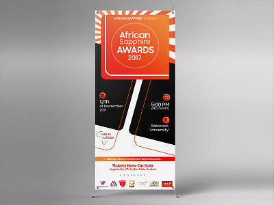 African Sapphire Roll Up Banner 2017 africa african awards banners rollupbanners
