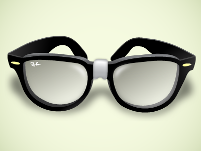 Geek Glassess ban geek glasses illustrator ray tutorial vector vectortuts wayfarer