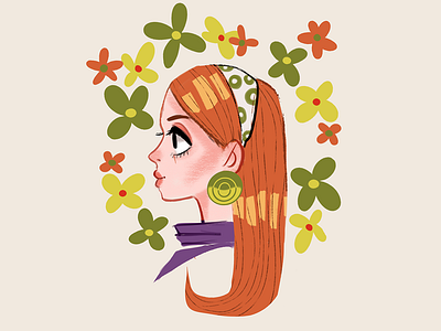 Retro Lady character concept character design concept character fashion art illustration retro retro cartoon retro fashion visdev visual development