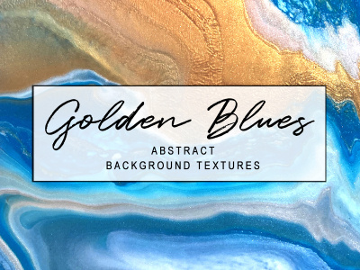 Golden Blues - Abstract Texture Pack digital paper
