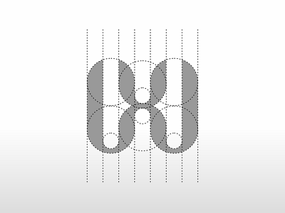 Grid Monogram WX app art branding design graphic design icon logo monogram simple vector