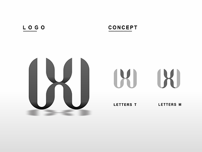 Concept Letters WX app art branding clean company design icon logo modern simple symbol vector