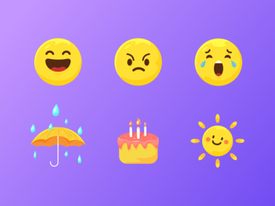 Emoji design for voice assistance graphic illustration vector