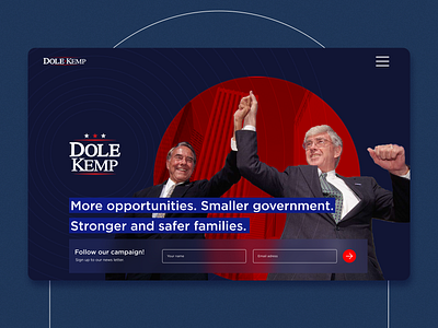 Dole Kemp desktop redesign