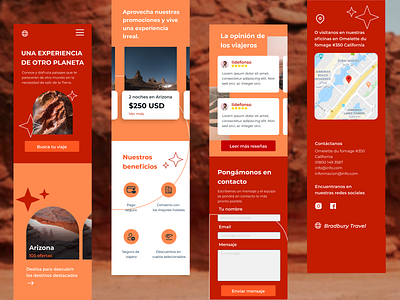 Bradbury Travel web design (responsive)