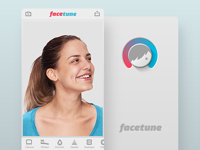 Facetune app screens - retrospective