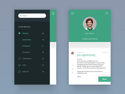 Leads mapping app - mobile dashboard by Ayelet on Dribbble