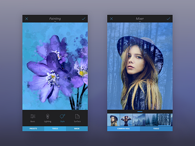 Enlight app screens - retrospective