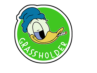 Donald Grassholder Green 420 art branding cartoon cartoons character act design drugs graphic design illustration logo mascots trippy vector walt weed