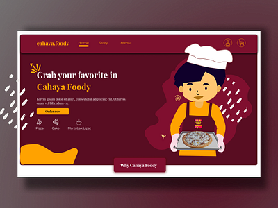 Cahaya Foody Web Design