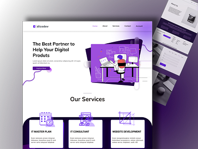 Dicodev Web Design - Landing Page