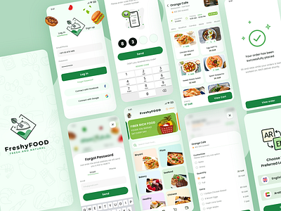 Food Delivery App app branding design graphic design icon illustration logo mobile app ui typography ui ux vector