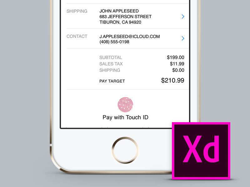 Apple Pay - Adobe XD Template adobe xd free iphone app payment kit ui template pay apple xd adobe adobexd