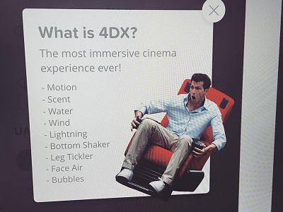 What is 4DX? 4dx cinema experience floating guy his immersive movie off seat