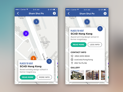 Daily UI #1 - Travel Local App android app daily detail gallery hong ios kong local map travel ui